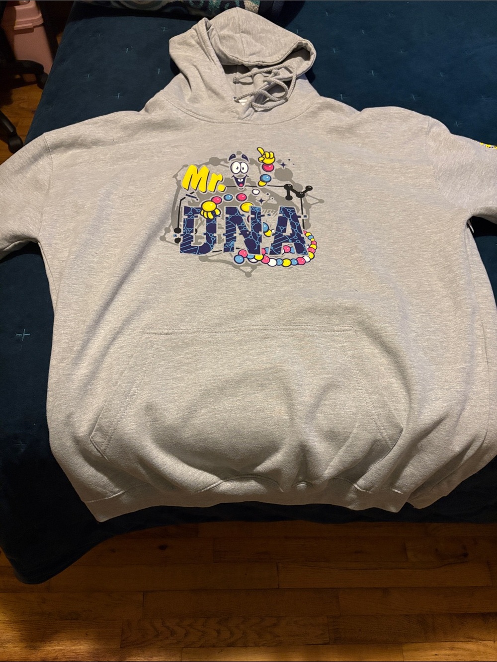Universal Jurassic World Mr. DNA Light Gray Graphic Hoodie